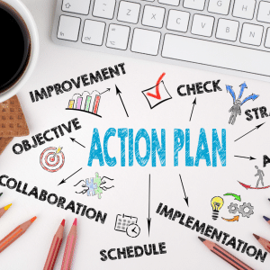 action plan image avec des mots